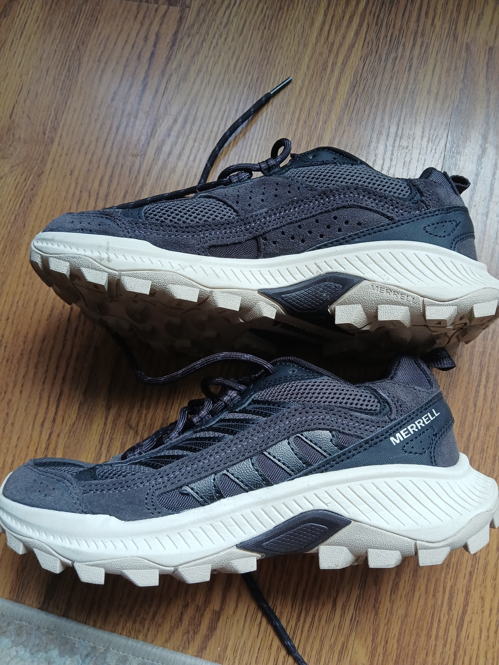 Merrell Womens Dark Gray Trail Running Shoes